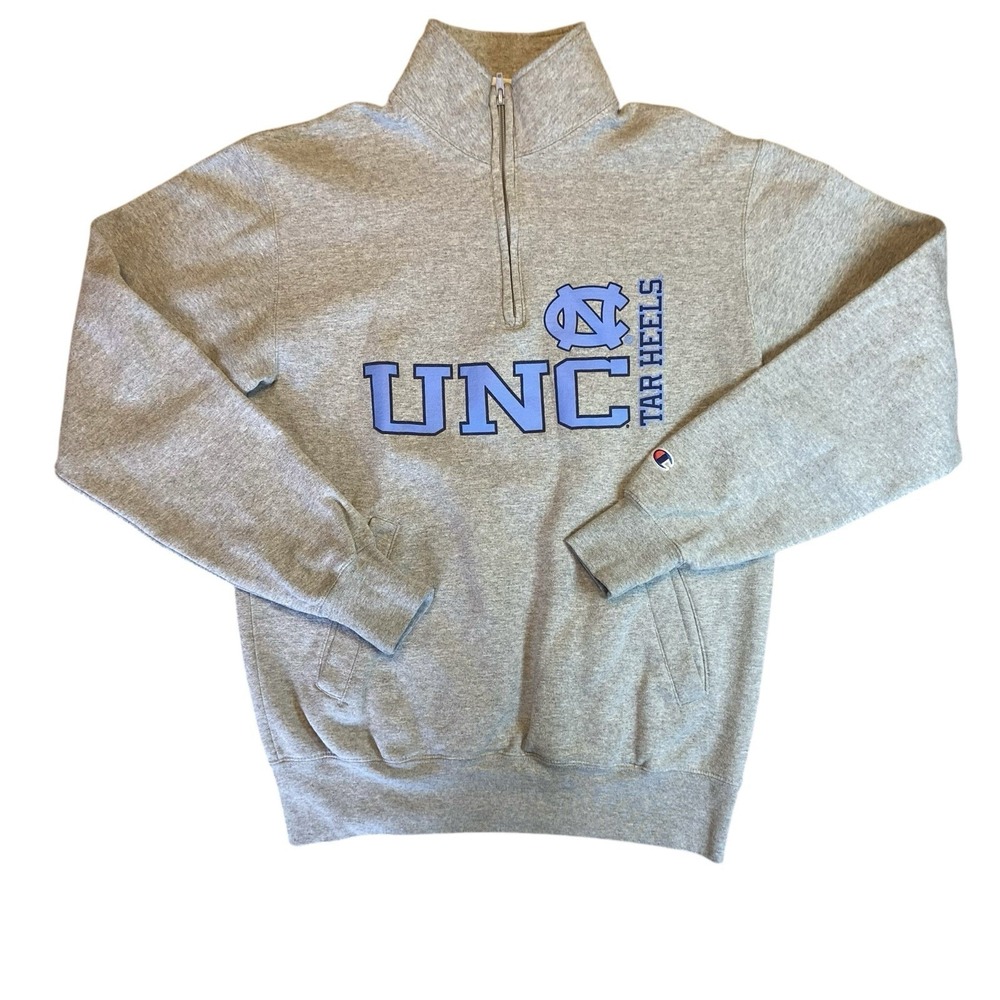 UNC‎ Champion University North Carolina Tar Heels 1/4 Zip Pullover Size Medium